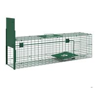 Piège de Capture Outsunny piège Vivant piège d'animaux en acier avec 1 entrée pour les rats et les souris