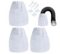 Piège de charpie des conduits de séchage - seau de ventilation réutilisable, kit de nettoyage intérieur, collection de peluches respectueuses, entretien facile, conception en nylon durable, outil prat
