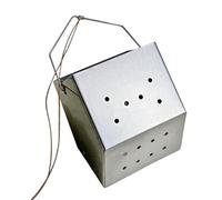 Piège de pêche, boîte à leurres inférieure, outil distributeur d'appâts, 5 x 4 x 6,2 cm, support d'alimentation facile à libérer, cage de nidification légère pour lacs et étangs, installation