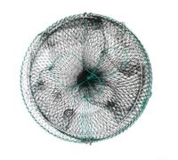 Piège de pêche pour écrevisses, crabes et anguilles, design pliable pratique avec deux ouvertures efficaces pour une meilleure capture (30 cm x 60 cm)