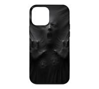 Piégé derrière Le Drap Noir Gothique Horreur Illusion Coque pour iPhone 12 Mini