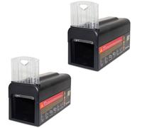 Piège électrique piège Puissant piège Domestique Porte d'évacuation Interne Efficace Réutilisable Humanitaire Trapège électrique Garage Domestique Noir(2 pièce)