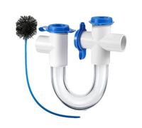 Piège En U ENS PVC - Siphon Antibactérien Durable | Résistant Aux Produits Chimiques | Installation Facile Pour Évier Lavabo Cuisine Salle De Bain | Accessoire Plomberie Standard