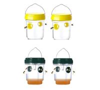 Piege Frelon Asiatique, Piege A Guepes Et Frelons Exterieur À Suspendre Vivant à Double Canal, Kit Piège A Frelon Asiatique Selectif pour Bouteille Plastique Interieur (2pcs/4pcs)