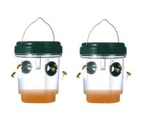 Piege Frelon Asiatique, Piege A Guepes Et Frelons Exterieur À Suspendre Vivant à Double Canal, Kit Piège A Frelon Asiatique Selectif pour Bouteille Plastique Interieur (2pcs/4pcs)