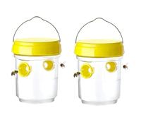 Piege Frelon Asiatique, Piege A Guepes Et Frelons Exterieur À Suspendre Vivant à Double Canal, Kit Piège A Frelon Asiatique Selectif pour Bouteille Plastique Interieur (2pcs/4pcs)