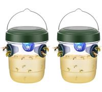 Piege Frelon Asiatique, Piège Frelon Asiatique Sélectif, Pièges Écologiques Réutilisables pour Guêpes, Protection Jardin Contre Les Insectes Nuisibles (Vert-2PCS)