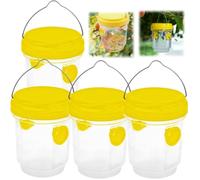 Piege Frelon Asiatique Selectif, Piege Guepes Et Frelons Exterieur, Piege A Guepes Exterieur Tap Trap, Kit Piege A Frelon pour Bouteille Plastique Interieur, Piege Moustique, Mouche, Moucheron