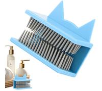 Piège Mural Salle de Bain - récipient Cheveux Douche, Protection d'échappement | Accessoire de réutilisable Anti-colmatage céramique Bois Maison dortoir adhésif collecteur hygiénique Pro Top