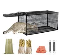Piège pour Animaux Vivants Racoon, Piege A Chat Errant Cage Rat De Libération De Capture pour Lapins, Groundhog, Chat Errant, Écureuil(51 * 18 * 26cm)