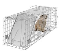 Piège pour Animaux Vivants-VEVOR-610x203x203 mm Cage Trappe Chat Pliable Fil Fer Galvanisé Sans Cruauté-pour Lapins,Ratons Laveurs
