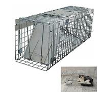 Piège vivant, piège à martres, pour chats, 61 x 19 x 21 cm, métal galvanisé, facile à nettoyer, facile à installer, sans danger pour les animaux domestiques