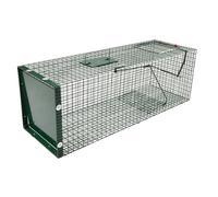 Moorland Piege Cage Trappe Chat Piège Vivant réutilisable 90x30x30cm - Piege a Animaux - Piege a Fouine Vivant Renards, Martre, Cage, ragondin, Lapin, mouffette, rongeurs - 5002