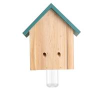 Pièges à abeilles charpentières pour l'extérieur, piège à abeilles charpentières suspendu avec pot en verre, piège bois réutilisable, attrape- de style cabine naturelle pour suspension
