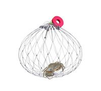 Pièges à crabe - Cage multifonctionnelle standard en acier inoxydable de 52 cm | Catcher de crabe avec filet à ouverture automatique, homard et crevettes | Étang extérieur sur fi