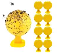 Pièges à Mouches - Attrape-Mouches Collant Jaune 8 pièces, piège à Fruits Naturel respectueux de l'environnement pour l'intérieur