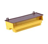 Pièges à Pollen en Plastique D'apiculture pour Ruches D'Abeilles 10 Trappes en Plastique Jaune avec Plateau à Pollen Aéré Amovible Recueillir Collecteur de Pollen Fournitures Outils Accessoire D'apicu