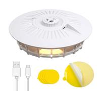 Pièges à Puces, Piège à Puces en Dôme, Piège à Punaises de lit et piège à Lampe à puces, Anti puces Maison avec 2 Autocollants et 2 Ampoules, piège à puces pour Usage intérieur