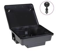 vidaXL Pièges à Souris 4 pcs Noir 23x19x9,5 cm, boîte à Rats, appât pour Souris, boîte à appâts pour Rats, boîte à appâts, Station d'appât pour Rats