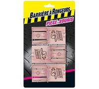 Pièges à Souris - BARRIERE A RONGEURS - 3 pièges - Bois - Fixation - Identification des rongeurs