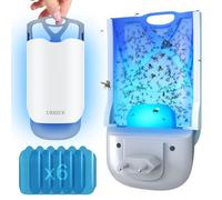 Pièges Anti Moucherons Interieur | Essentials Recharges pour Piège Lumineux | pour Moucherons, Mites, Mouches à Fruits et Mouches(1 Appareils + 6 Recharges)