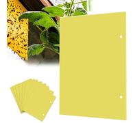 Pieges Collants Double Face, 20PCS Pièges à Insectes, pour Moustiques, Pucerons,Nématodes,Chenilles,Aleurodes, Jaune Papier Anti-Insecte, 30 x 25 CM