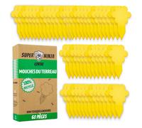 Pièges collants pour mouches- Super Ninja - PFN22667 - 60 pièges