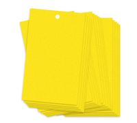 Pièges collants pour plantes volantes, insectes, champignons, moucherons, 20 pièces, 20x15cm, pièges à insectes volants double face pouvant être coupés