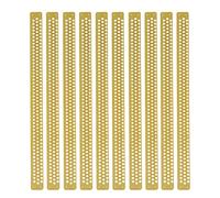 Pièges collecteurs de Pollen de Ruche en Plastique de qualité supérieure 10 pièces équipement apicole Essentiel pour la Collecte de Pollen d'abeilles mellifères Jaune 40x3 cm