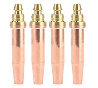 PièGes De Torche De Coupe De Gaz 4Pcs Ensemble, RéSistance à Haute TempéRature Buse Isobare Pour La Coupe Rapide De Gaz D'Acier, Les PièCes En Cuivre En Cuivre (1#)