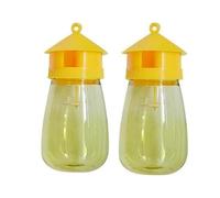 Pièges Guêpes Suspendus L'extérieur, 2PCS Pièges Guêpes Bouteille, Piège Mouches Abeilles Guêpe Suspendus Réutilisables Pour Jardin, Piège Mouches Fruits Protection Contre Pluie Soleil Frelons