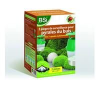 Pièges surveillance pyrale - BSI - 2 pièges - Capsule phéromones - Jusqu’à 3 mois