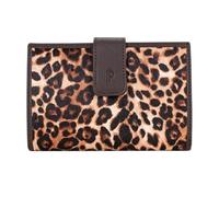 Pielnoble Portefeuille pour femme en cuir de vachette élégant Premium fabriqué à la main à Ubrique, Espagne Collection PS, Jaguar, Moyen : 16 cm, Classique