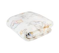 PIELSA 6379-4, couverture bébé, nouveau-né, hiver, imprimée, couverture de berceau, taille 110 x 140, bleu, 820 g