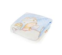 PIELSA Baby - 6378-4 | Couverture en coton bébé taille 110 x 140 cm, couleur bleue, couverture bébé respirante, confortable, hypoallergénique et anti-acariens, couverture bébé maximum douceur et