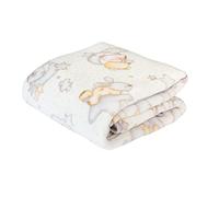 PIELSA Baby 6379-91 Couverture pour bébé, couverture pour nouveau-né, couverture d'hiver pour bébé imprimée, gris Taille 110 x 140 cm