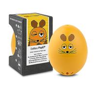 PiepEi Souris - Minuteur à œufs chantant pour cuisiner - Cuiseur à œufs pour 3 niveaux de dureté - Cadeau pour tous les fans de souris, d'éléphant et de canard - Œuf de cuisine amusant - Œuf de