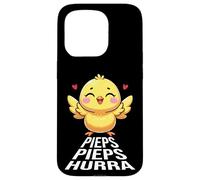 Pieps Pieps Hurra Poussins Ferme Poussins Agriculture Coque pour iPhone 15 Pro