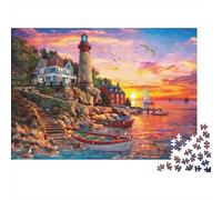 Pier Lighthouse Puzzle 1000 Pièces Educa Jouet en Bois Jeu D'Intelligence Décoration Intérieure Jeu Éducatif Challenge Toy Adultes & Enfants des 14 Ans 1000pcs (75x50cm)