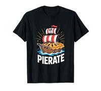 Pierate Pirate Ship Pie Design Fun T-Shirt