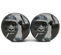 Pierced Republic Harambe Gorilla Paire de bouchons d'oreille en acrylique à visser 12 tailles, Acrylique