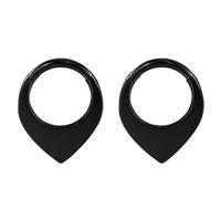 Piercing au Nez Anneaux, 2pcs 16G Acier inoxydable Anneaux Helix Conch Septum Daith Tragus Boucles d'oreilles Oreille Bijoux Larme creuse, Style 11 - Noir, 1.2x8mm