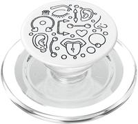 Piercing Corps Rond Vieilli PopSockets PopGrip pour MagSafe