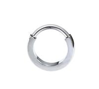 Piercing de Nez en Titane, 1pcs 16G Anneaux Helix Conch Septum Daith Tragus Boucles d'oreilles Oreille Bijoux Cercle géométrique simple, Style 19 - Argent, 1.2x8mm