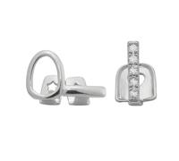 Piercing double ton en laiton et acier inoxydable pour le corps - Léger et robuste - Sophistiqué pour un usage quotidien - Moderne pour les adolescents, taille unique, Comme décrit, Comme décrit.