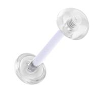 Piercing Invisible Langue Demi Bille - Bioflex Translucide