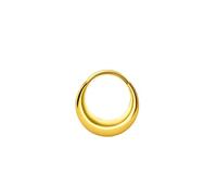 Piercing Oreille Acier Inoxydable Doré, 1pcs 16G Piercing Nez Septum Anneau Segment Cartlidge Helix Daith Conch Bijoux Cerceau en forme de lune, Style 3-Or, 1.2x10mm