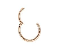 Piercing PIERCING CLICKER Véritable 750 or rose - Diamètre : 6 mm - 48001-10 - Intim Helix Septum Tragus - Moderne et extravagant