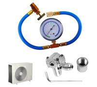Piercing Tap Valve - Pièce de Réparation HVAC, Fixe Fuite de Réfrigérateur, Connecteur Tube | Remplacement d'Adaptateur de Service Compatible BPV31, Kit d'Outil en Laiton Installation Technicien