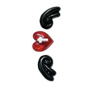 Piercing tragus - Boucles d'oreilles en forme d'ailes et d'étoiles - Bijoux de corps - Accessoires tendance pour un usage quotidien, taille unique, Comme décrit, Comme décrit.